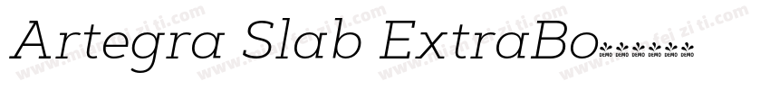 Artegra Slab ExtraBo字体转换